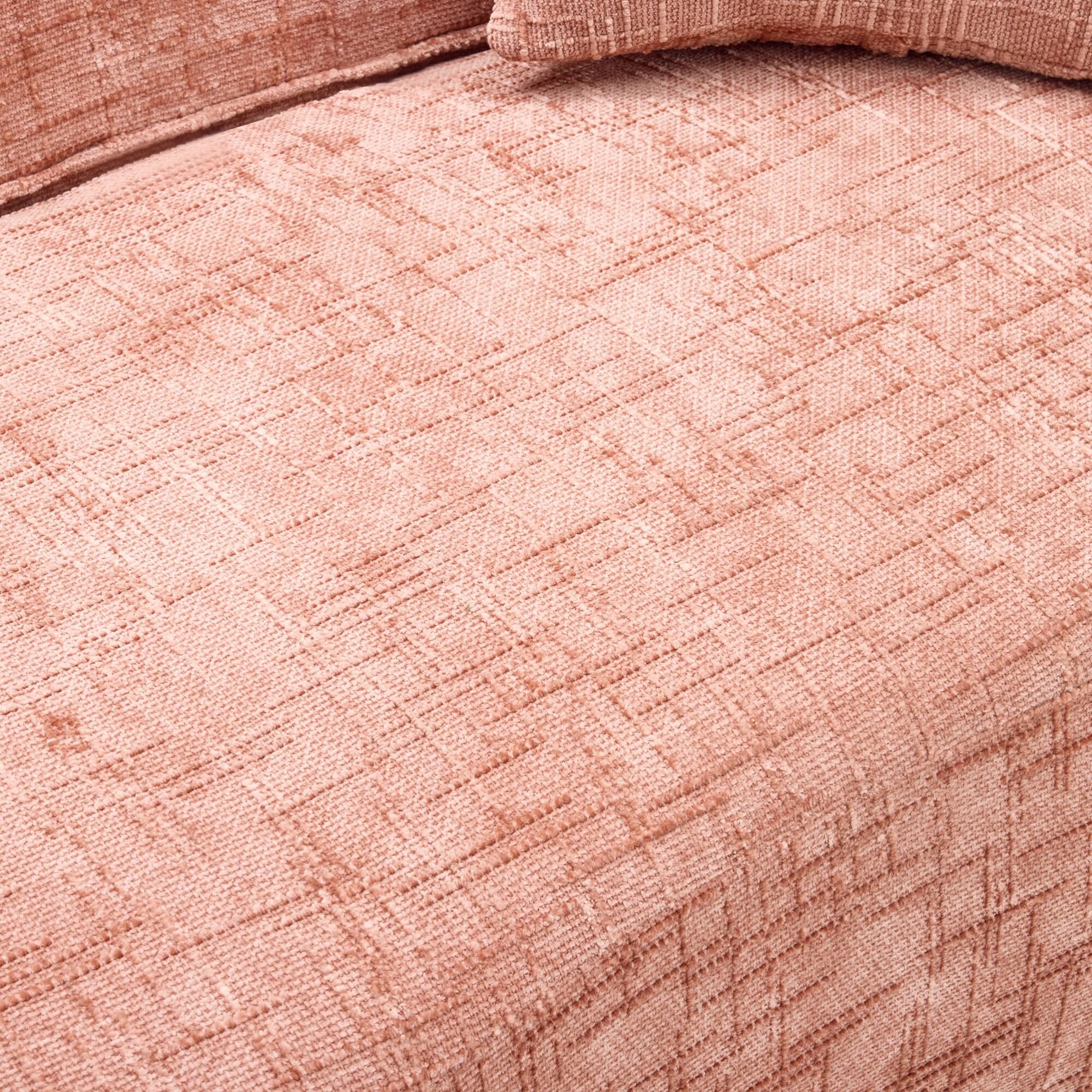 Alt View 10. GOODSILO - Curved Two-Person Compression Sofa with Pillows for Small Spaces - Pink.