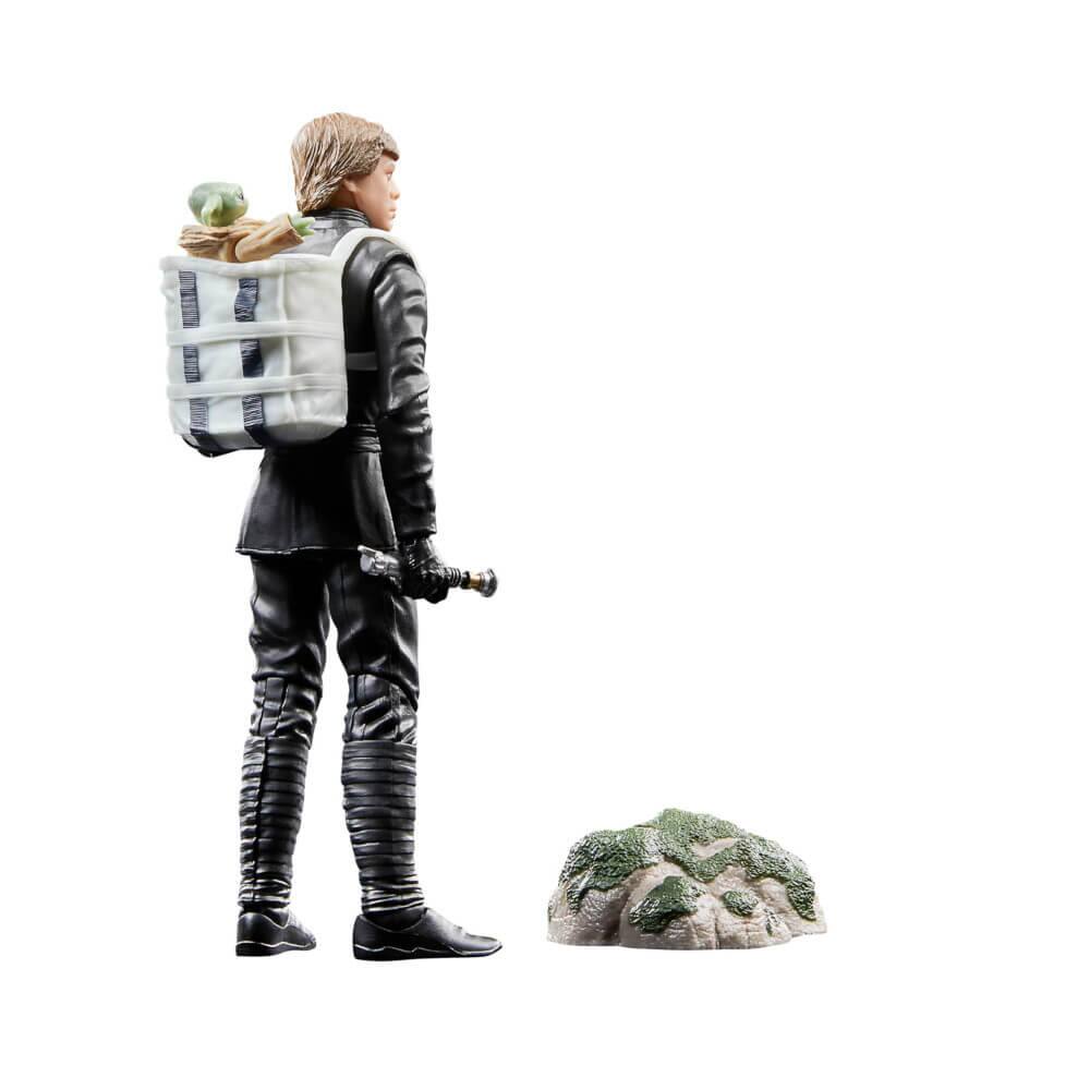 Alt View 2. Star Wars - Hasbro F8345 6 inch Star Wars The Black Series Luke Skywalker and Grogu Action Figures - Black.