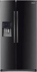 Front Zoom. Samsung - 24.5 Cu. Ft. Side-by-Side Refrigerator with Thru-the-Door Ice and Water - Black.