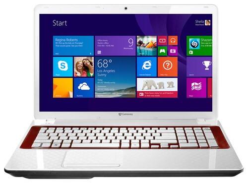 Front Standard. Gateway - NV Series 17.3" Laptop - Intel Core i3 - 6GB Memory - 750GB Hard Drive - Red.