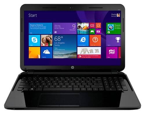 Front Standard. HP - 15.6" Laptop - AMD A6-Series - 4GB Memory - 500GB Hard Drive - Sparkling Black.
