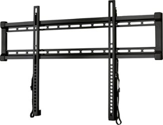 Sanus - MLL11 Fixed Wall Mount for Most 37" - 80" Flat-Panel TVs - Black - Front_Zoom