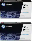 hp LASERJET CF258A 58A Black Tinta Negra Noire Toner Cartridge / Cartouche de toner Cartucho de tóner JETINTELLIGENCE HP LaserJet Pro M404, MFP M428 For use in North America and Latin America only utiliser en Amérique du Nord et en Amérique latine