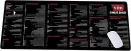 Designfullprint - Vim Commands Cheat Sheet Mouse Pad, Quick Reference Mat for Programmers & AI Developers KMH - Multicolor