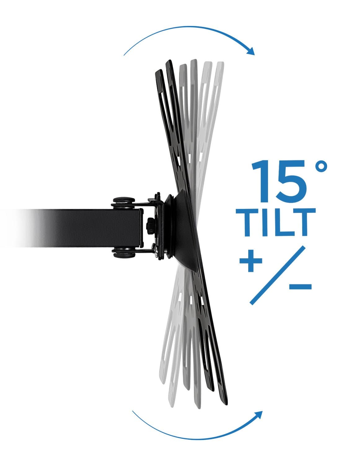 Alt View 3. Mount-It! - Articulating TV Wall Mount for 19–43" Screens, Full Motion, VESA 200x200, 55lb Capacity - Black.