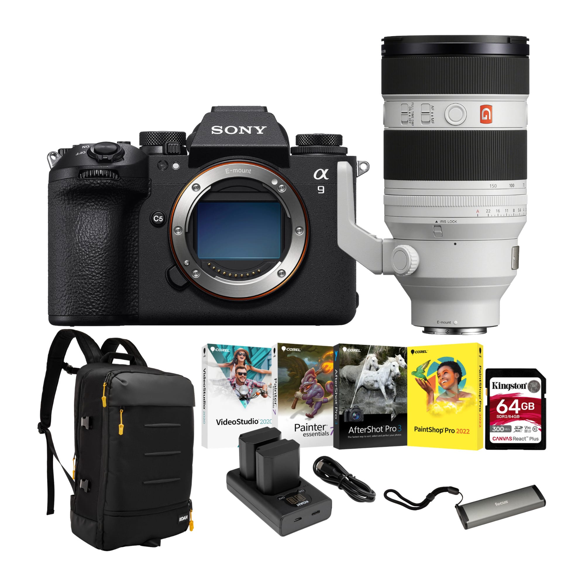 Sony - Alpha 9 Mark III FF Mirrorless Camera with FE 50-150mm f/2 GM Lens Bundle