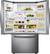 Alt View 1. Samsung - 22.5 Cu. Ft. French Door Counter-Depth Refrigerator - Stainless Steel.