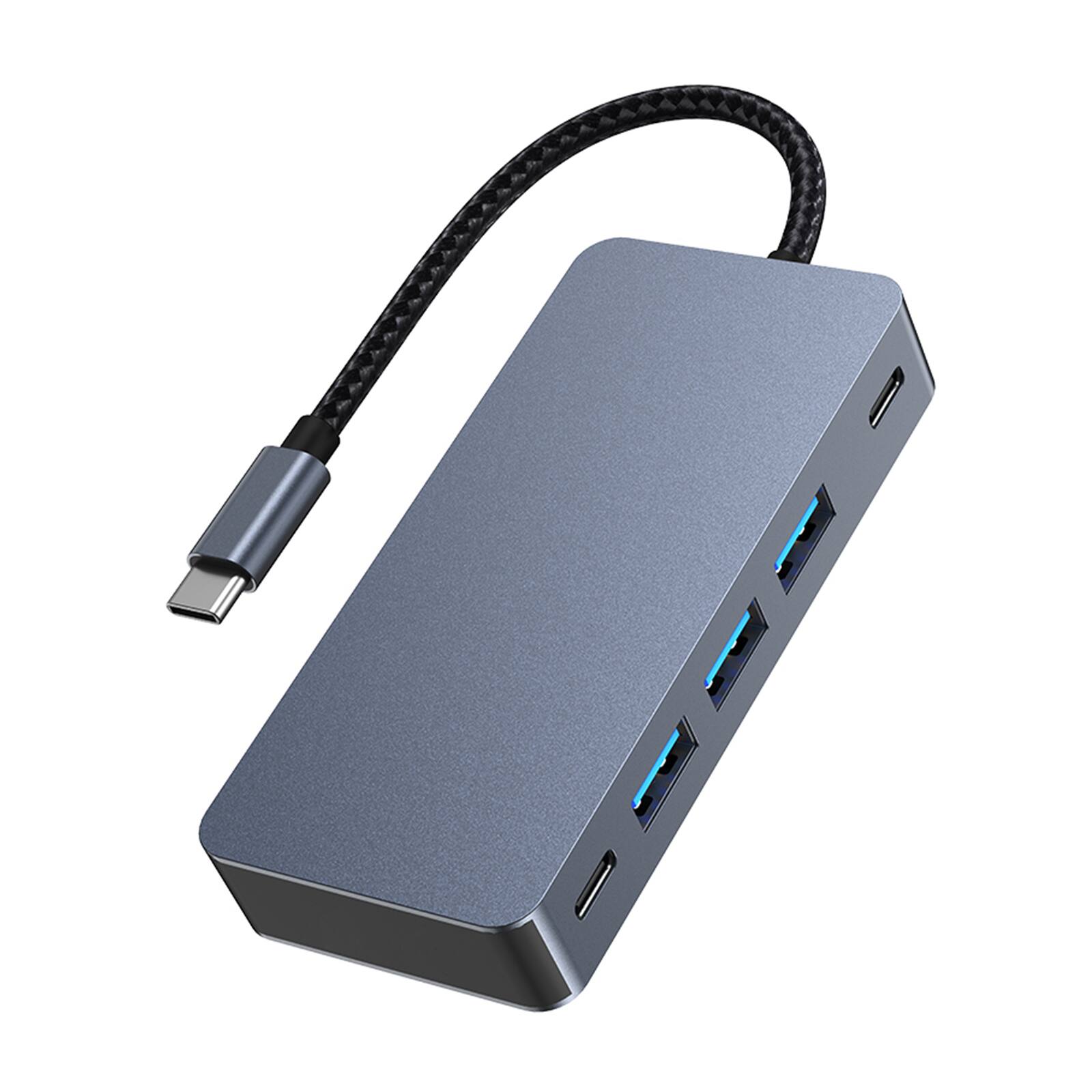 Alt View 10. Topteng - 7-in-1 USB C Hub with Dual 4K HDMI - 100W PD Charging, 3xUSB 3.0 Ports, USB-C Data, Aluminum for Laptop.