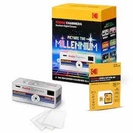 Kodak - Charmera Millenium Edition Keychain Camera (Single Blind Box) Bundle
