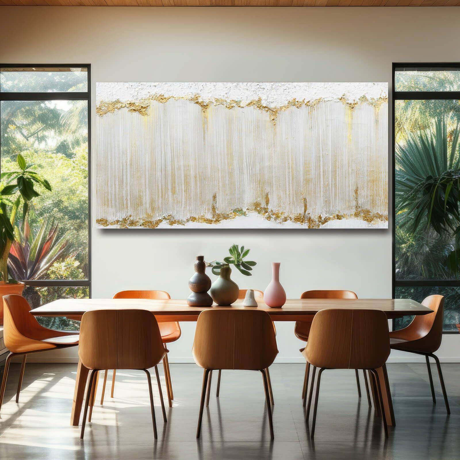 Alt View 3. Hanke - Home Decor Abstract Wall Large Framed Canvas Art Living Room Painting Wave 48 x 24 inches - Blue 48"L x 24"W.