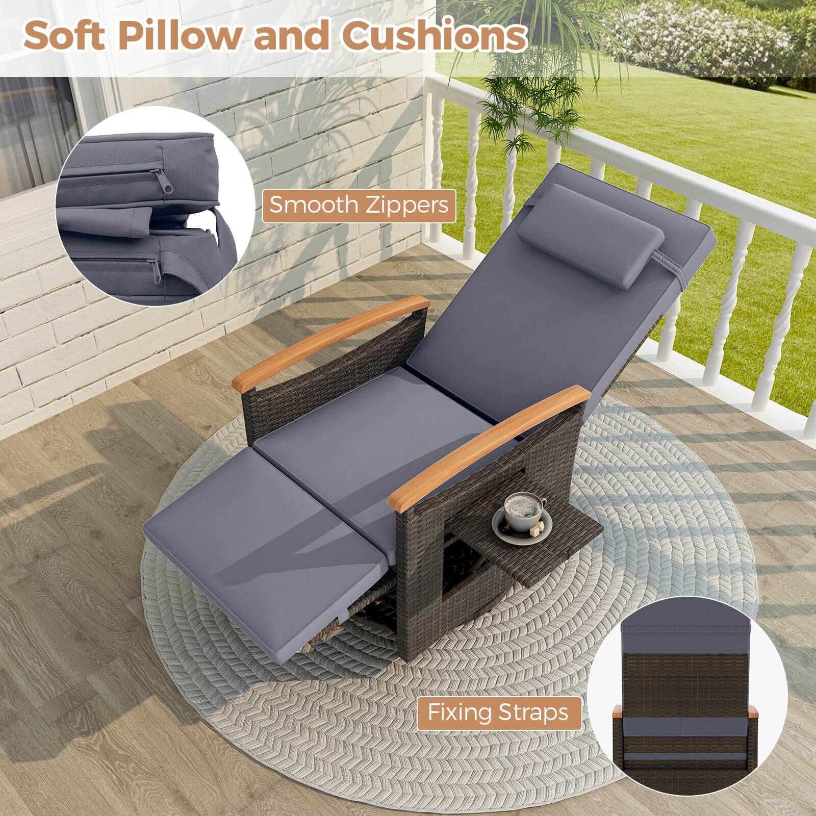 Soft Pillow and Cushions, Smooth Zippers, Fixing Straps