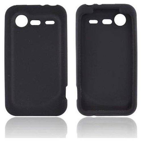 Front Standard. Fosmon - Silicone Skin Soft Case for HTC Droid incredible 2 - Black.