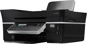 Angle Standard. Dell - Network-Ready Wireless Color All-In-One Printer - Black.