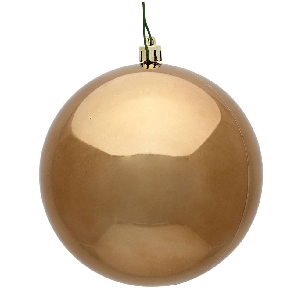 Front. Vickerman - 4" Mocha Shiny Ball UV 6 Bag - Mocha.