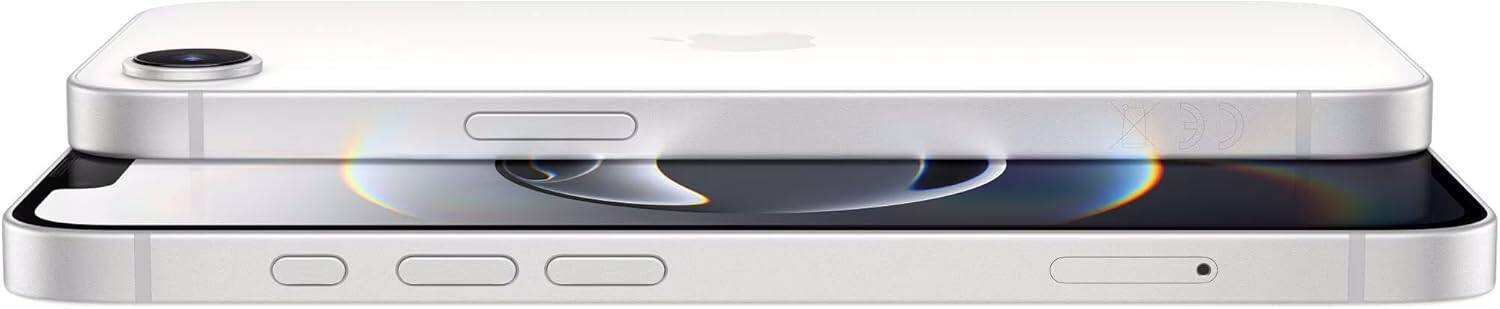 Alt View 3. Apple - iPhone 16e A3212 (Fully Unlocked) 128GB - White.