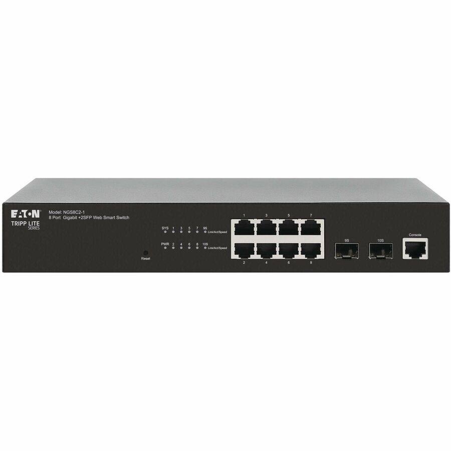 E-T-N Model: NGS8C2-1  
TRIPP LITE SERIES  
8 Port Gigabit + 2SFP Web Smart Switch  
PNR: 5A511-INT  
ROAD: D1-NS105  
Conoe Rese