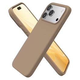 Ornarto - for iPhone 18 Pro Max Case 6.9", Liquid Silicone Soft Gel Rubber Shockproof Protective Case - Light Brown