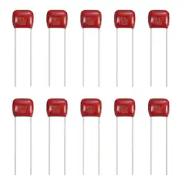 Unique Bargains - 20pcs 0.01uF 100V CBB21/CBB22 Metallized Polypropylene Film Capacitor Kit for Electronics - Red