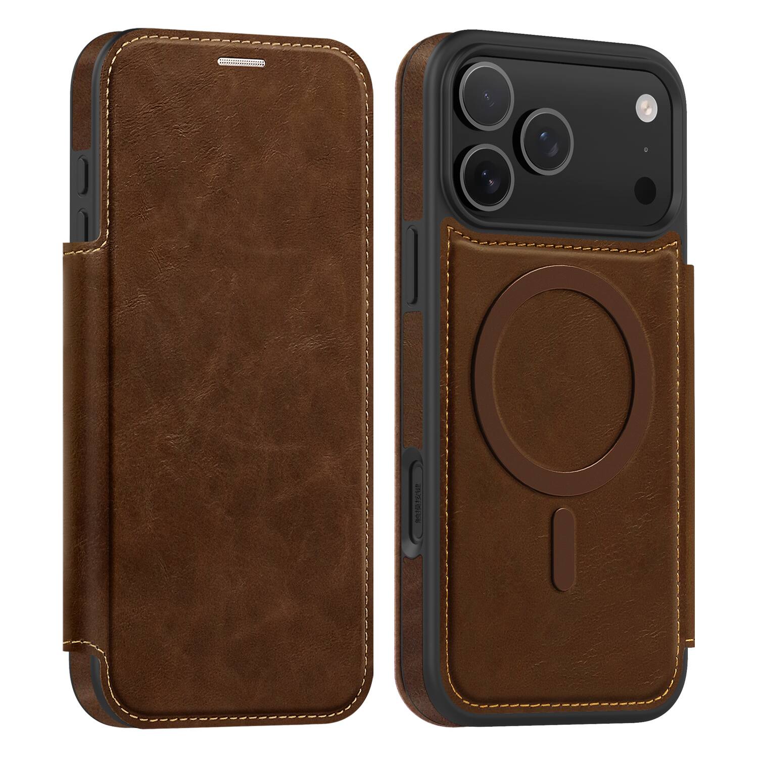UUCOVER Magnetic Wallet Case for Apple iPhone 18 Pro Shockproof RFID ...