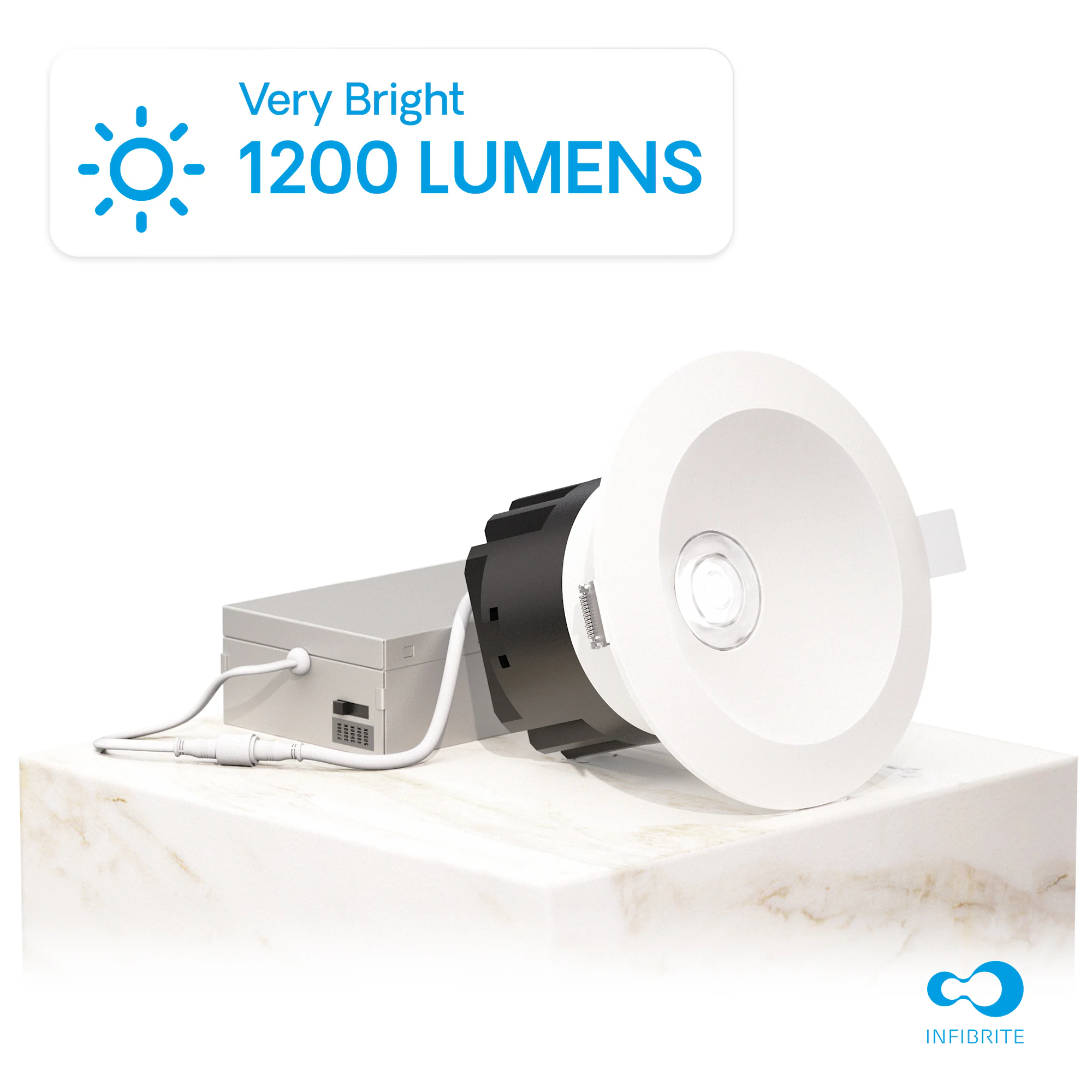 Very Bright 1200 LUMENS

INFIBRITE