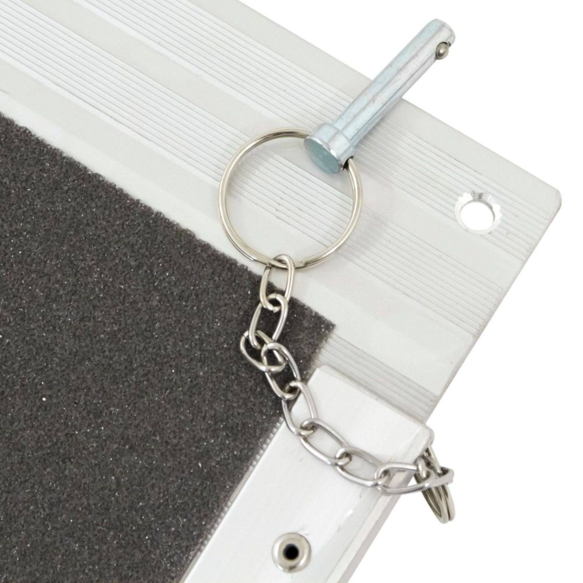 Alt View 3. Silver Spring - Silver Spring Mobility and Utility Ramp, 6 Foot Single Fold with Grit Surface - Silver.