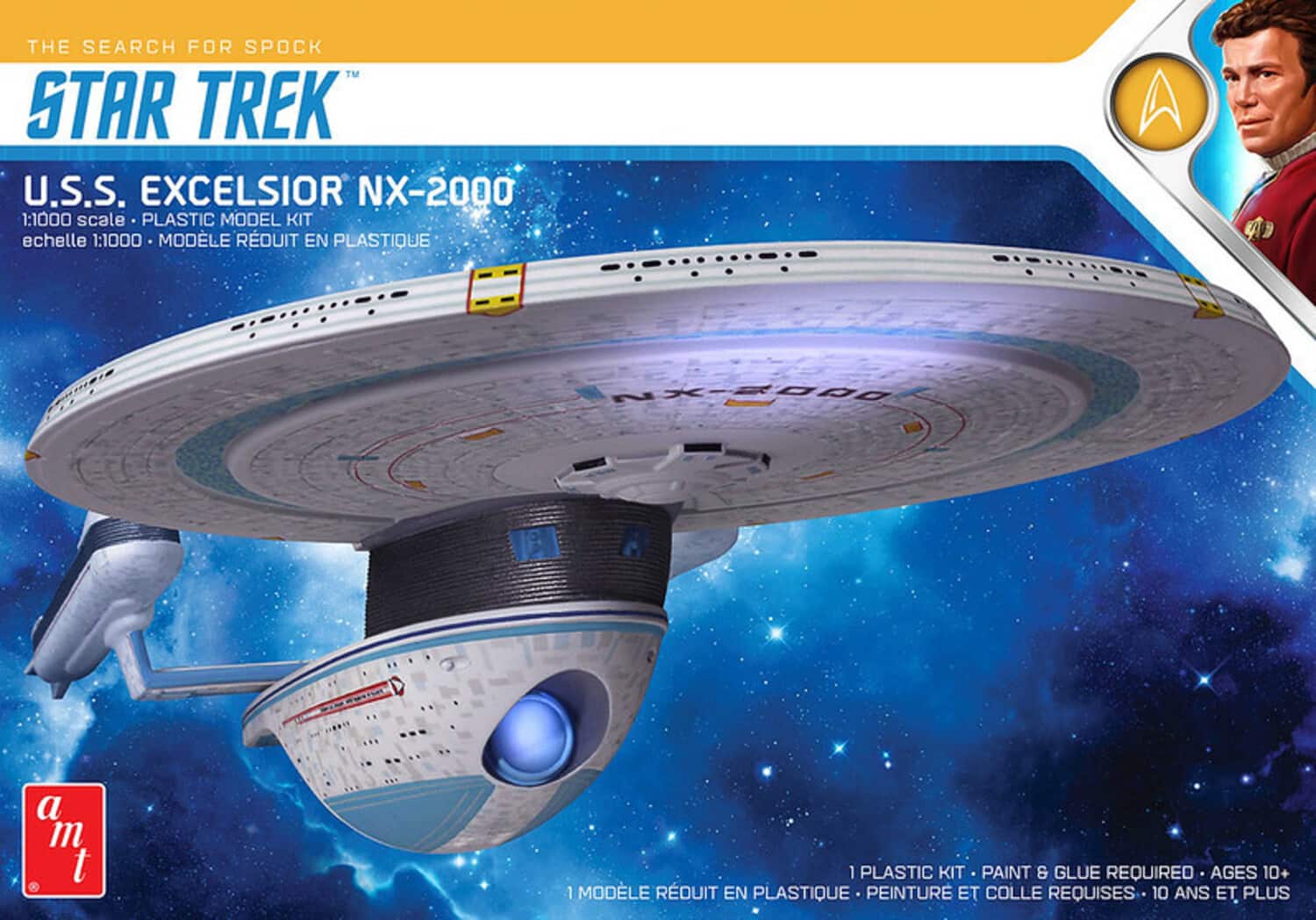 PopMarket - Star Trek U.S.S. Excelsior AMT Model Kit - COLLECTIBLES - Multicolor