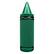 Back. Crayola - 5-Watt Portable Bluetooth Rechargeable Crayon Speaker with FM Radio, TWS, USB/microSD/Aux, up to 3 Hr Play Time - Green.