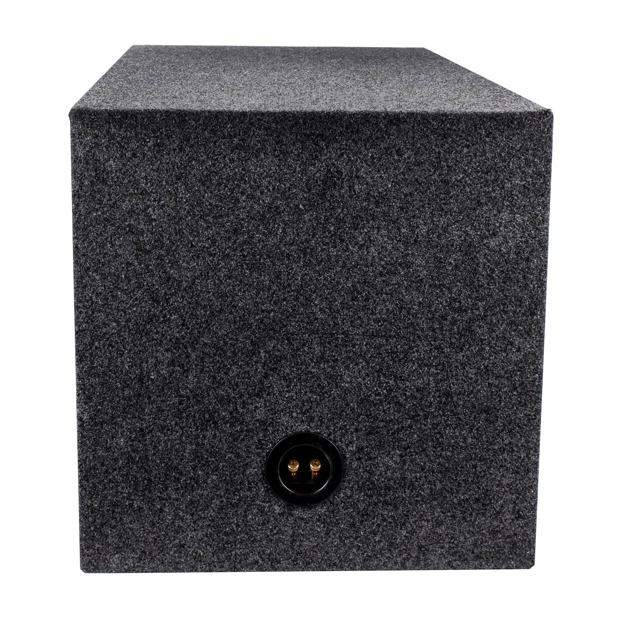 Alt View 2. QPower - Q Power 2 Hole 15" Heavy Duty Subwoofer Enclosure, Universal Fit Sealed Sub Box - Gray.