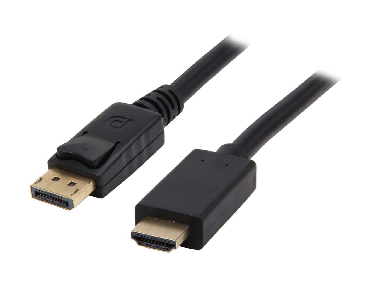 Nippon Labs - DP-HDMI-3 3ft DisplayPort to HDMI Cable, 4K/3D/VR Support, Black