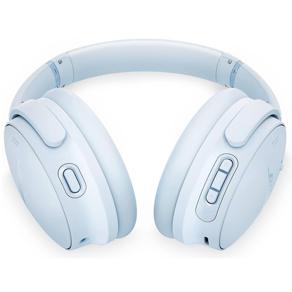 Left. Bose - QuietComfort Wireless Over-Ear Bluetooth Headphones + 26-Month Extended Warranty Protection - Ice Blue.