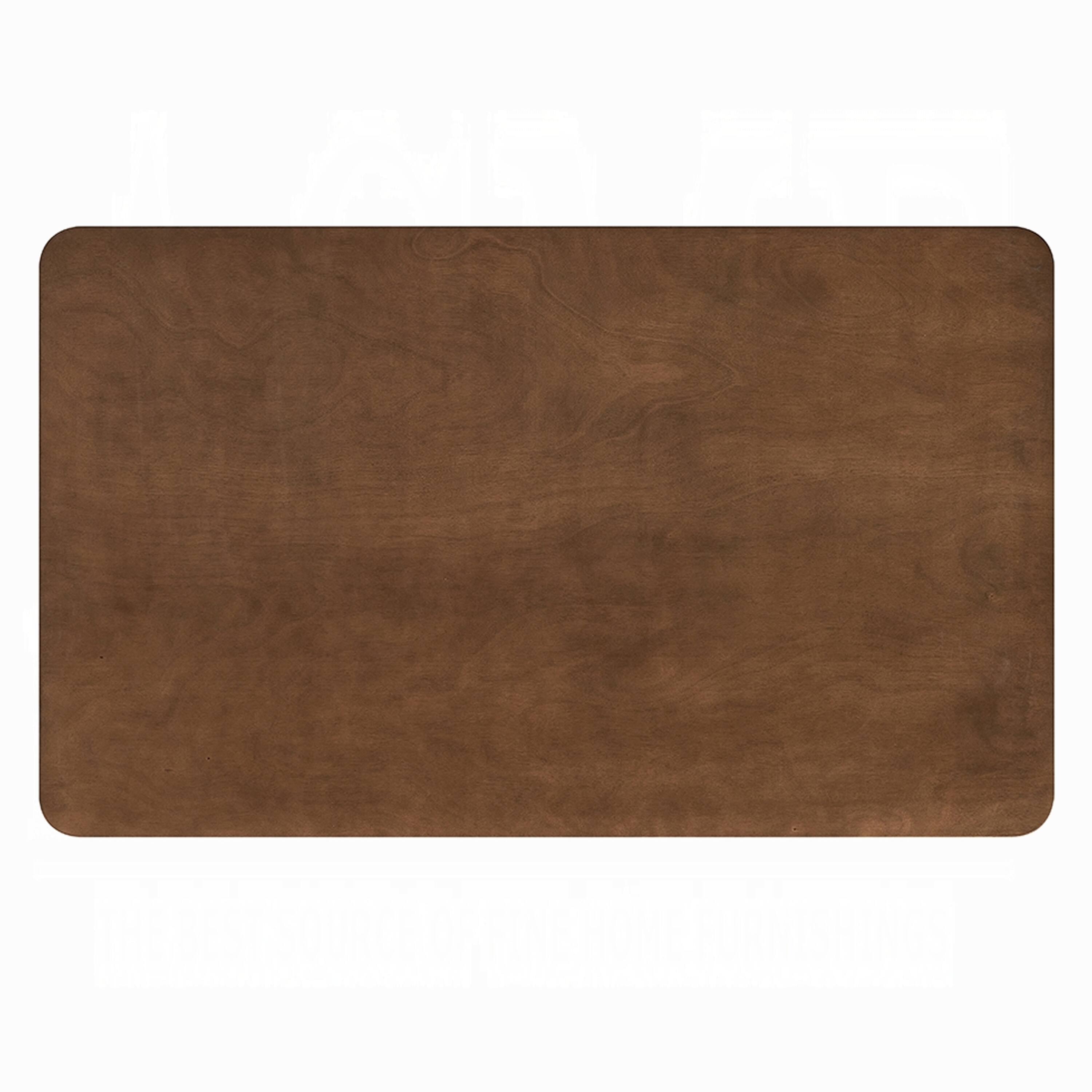 Alt View 3. Manhattan Lane - Lumy Dining Table, 59 Inch, Rectangular Top, Walnut Brown Rubberwood - Walnut Brown, Black.