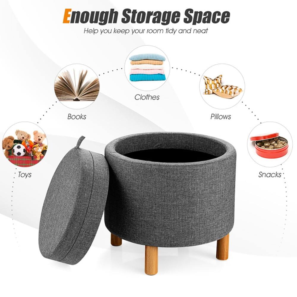 Enough Storage Space  
Help you keep your room tidy and neat  

- Clothes  
- Books  
- Pillows  
- Toys  
- Snacks