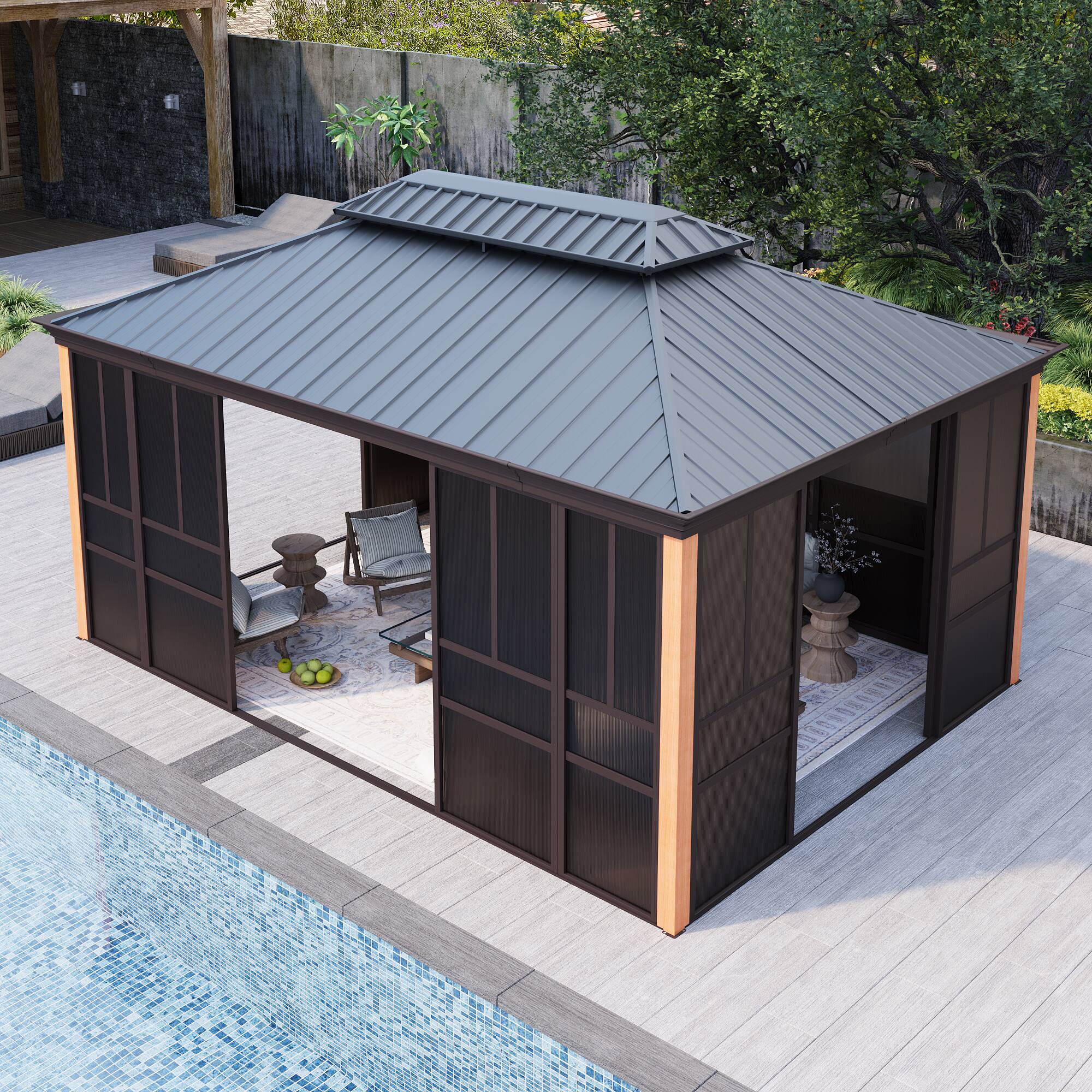 Alt View 6. U-HOMY - WQOT210MS Sunroom - 12x16.