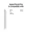 Apple Pencil Pro is compatible with iPad Pro (M4), iPad Air (M2 and M3), iPad mini (A17 Pro)