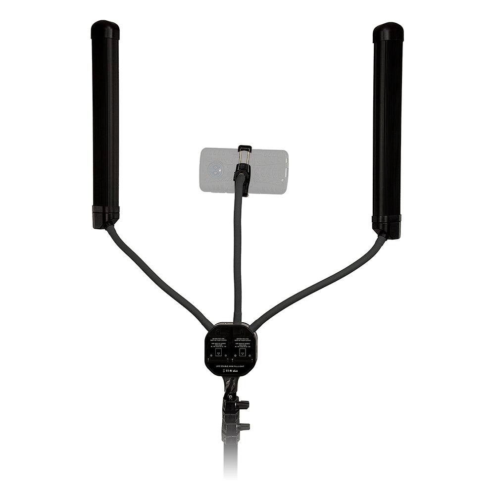 Back. Fotodiox - Selfie Starlite Stix Vlog Kit w/ Tripod - Bi-Color Dimmable Wand Lights f/ Gaming, Makeup, YouTube, Live Streaming.