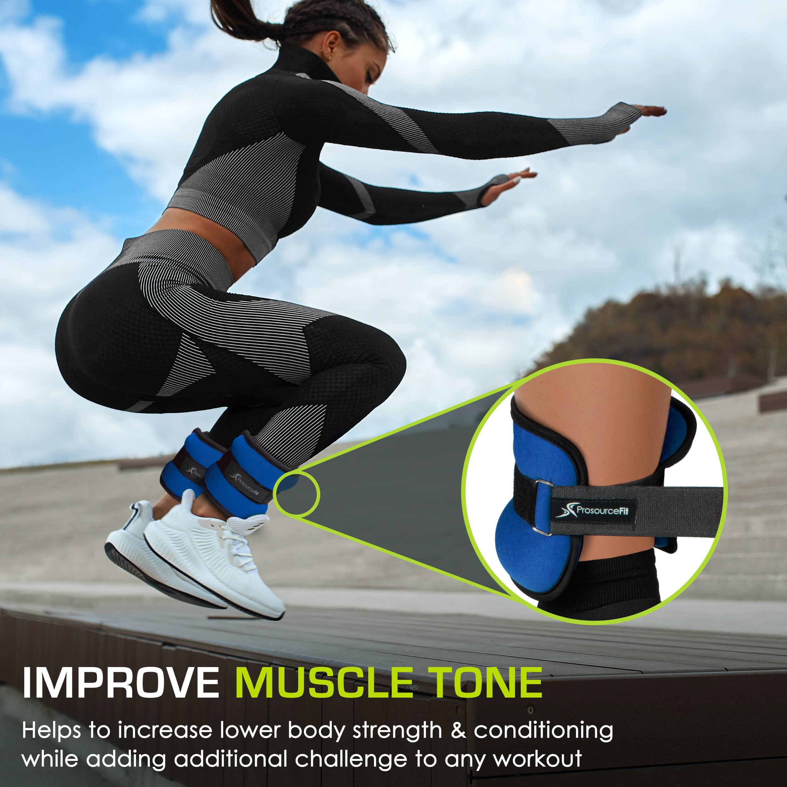 ProsourceFit IMPROVE MUSCLE TONE Helps to increase lower body strength & conditioning while adding additional challenge to any workout