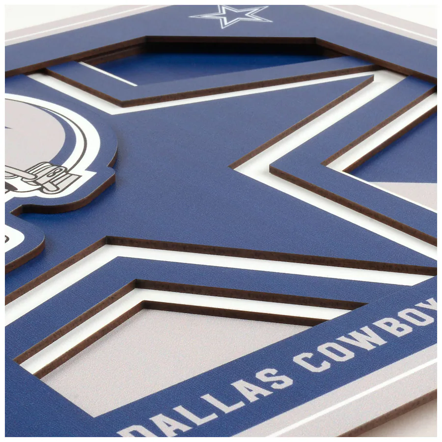 YouTheFan Dallas Cowboys 12'' x 12'' 3D Logo Wall Art Multicolor ...