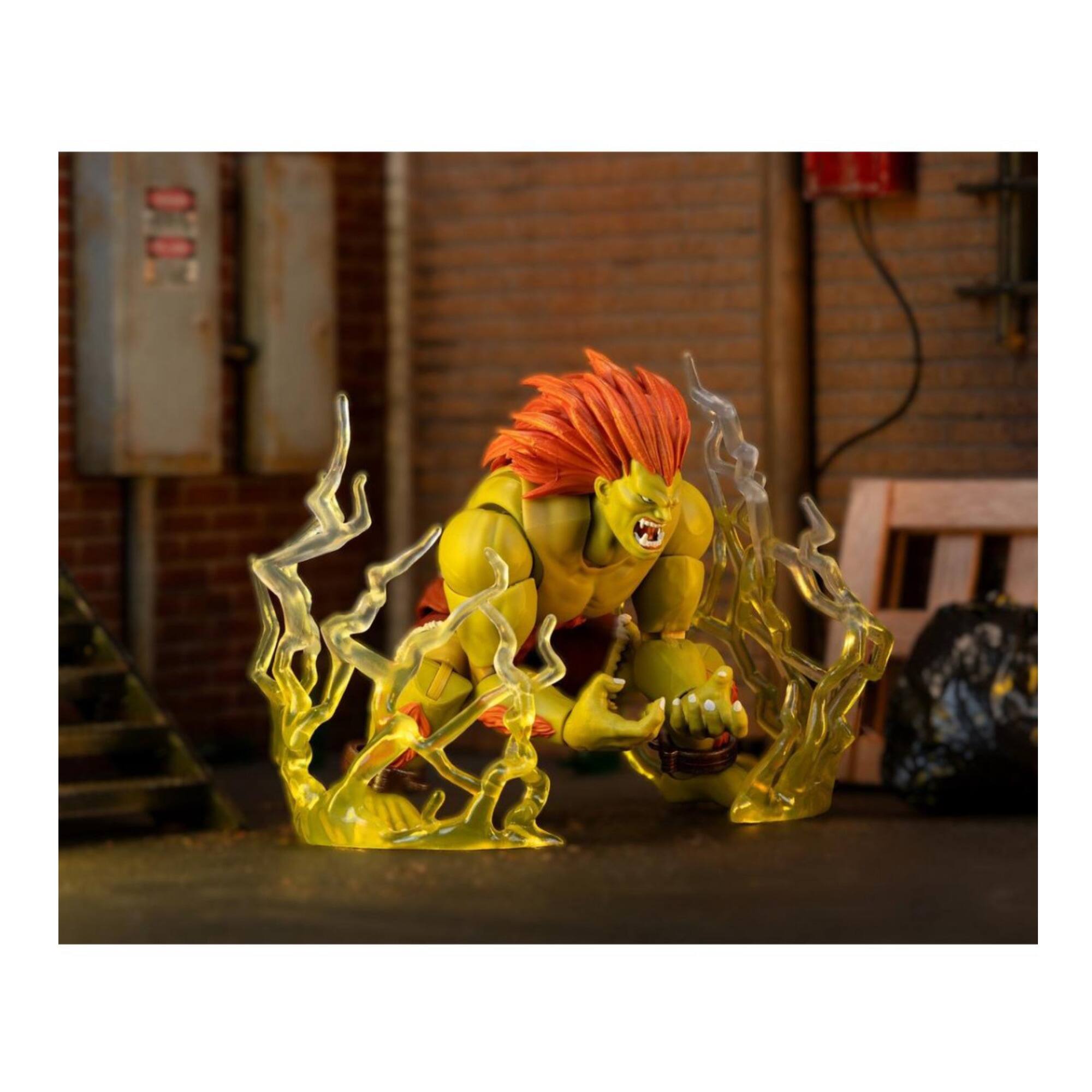 Angle. Jada Toys - Jada Toys - Street Fighter II - Blanka Deluxe 1:12 Scale Action Figure   - Collectibles - Multicolor.