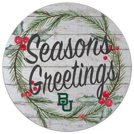 Jardine - Baylor Bears 20'' x 20'' Season's Greetings Circle - White