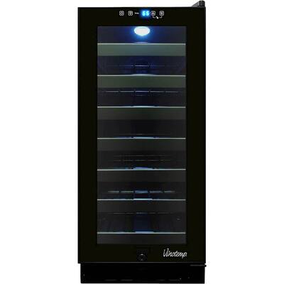 Vinotemp - 33-Bottle Wine Cooler - Black