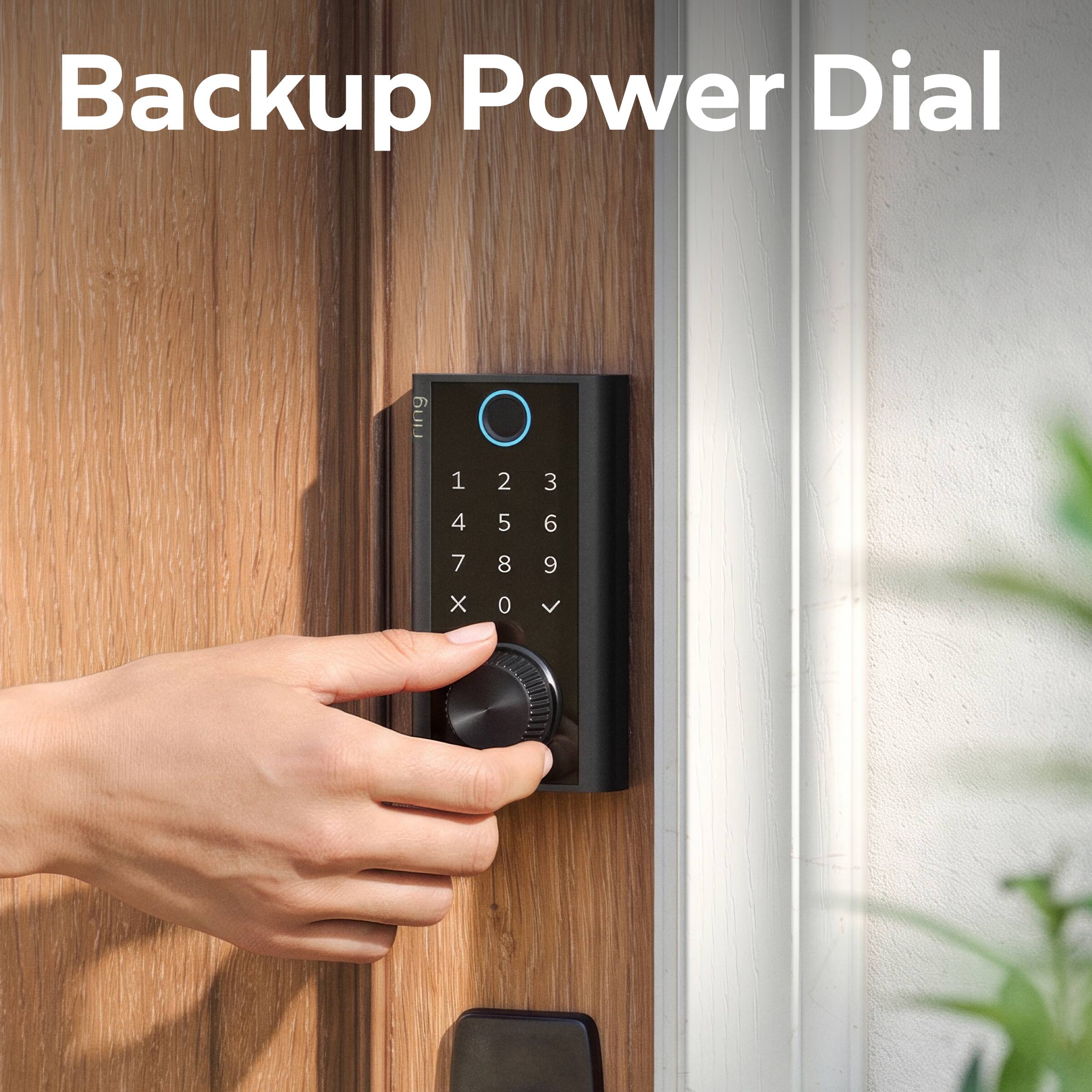 Ring Smart Lock, Backup Power Dial if battery dies, multiple ways to ...