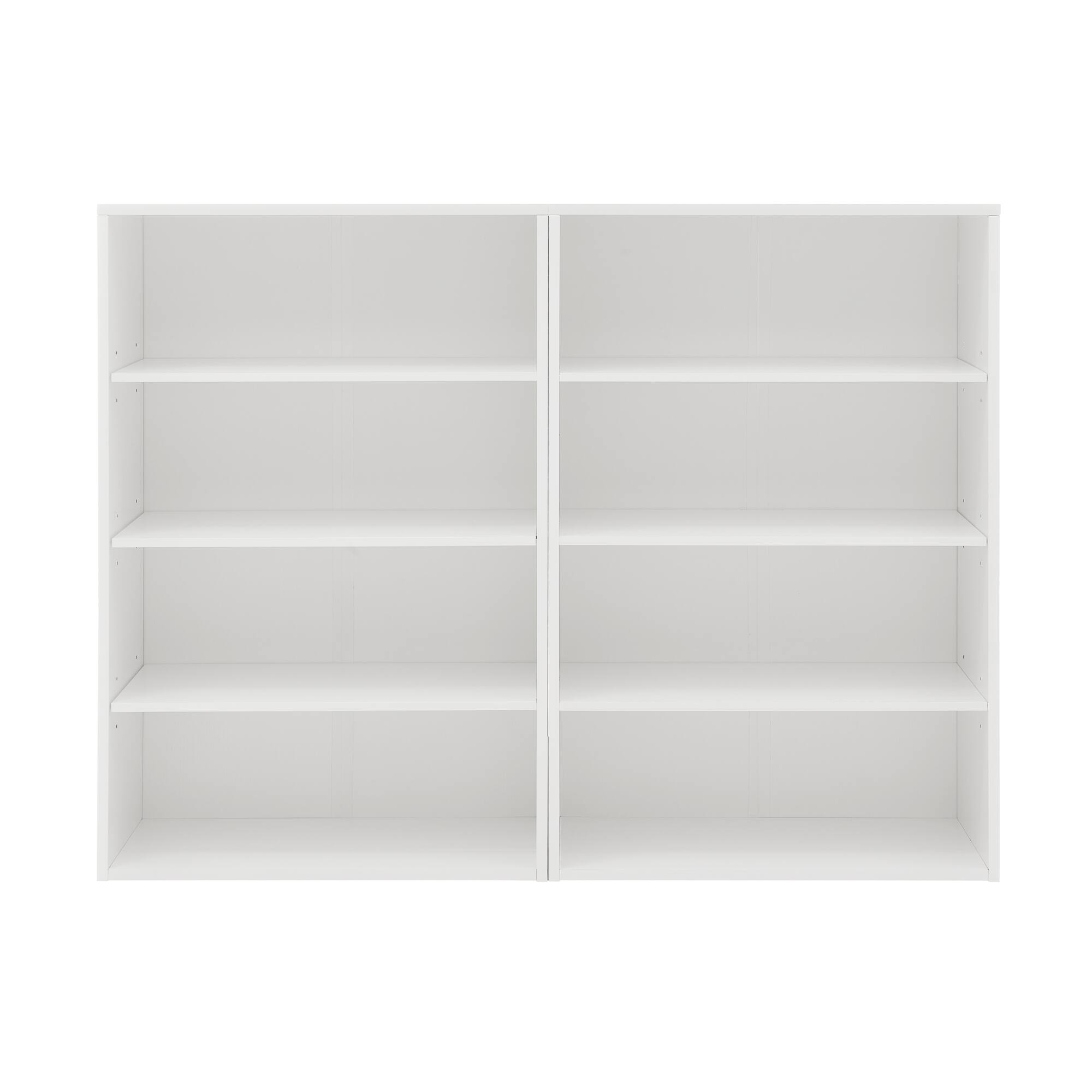 Alt View 10. Tiramisubest - 8-Tier Multi-functional Storage Bookcase with Adjustable Shelf,can be disassembled into two 4-Tier Bookcases,White - White.