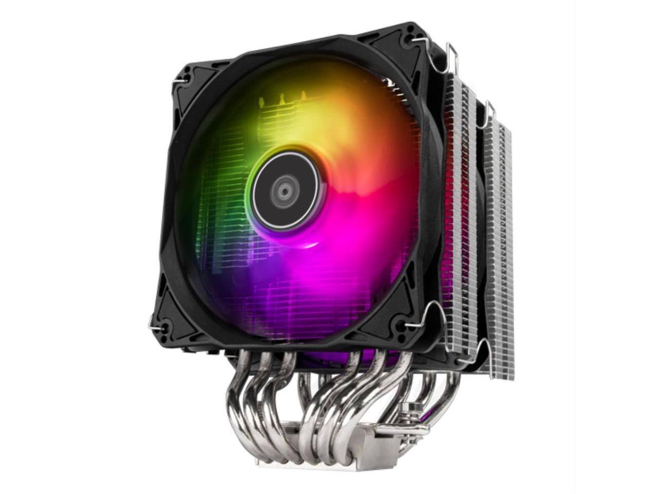 Alt View 4. SilverStone - CPU cooler/Dual Tower/6 x 6 Heat pipe/12025 x 2/H160mm/Universal Intel & AMD socket solution - Black.