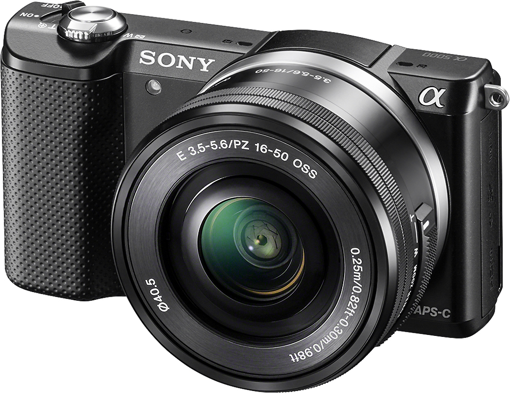 Best Buy: Sony Alpha a5000 Mirrorless Camera with 16-50mm 