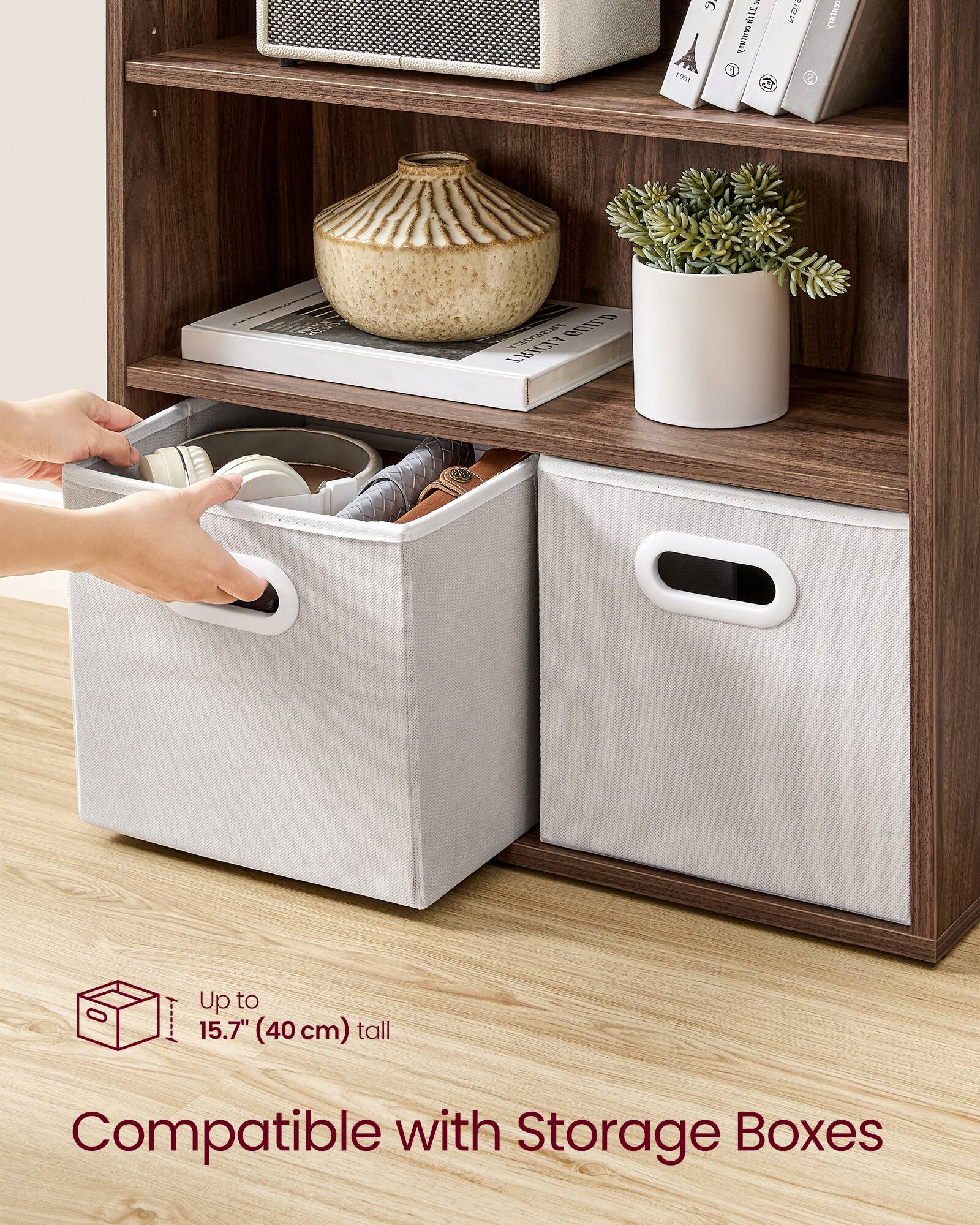 FUMI 5 1 1 C C 2 Ecaom2 V ant 43a LNY 0 I

Up to 15.7" (40 cm) tall

Compatible with Storage Boxes