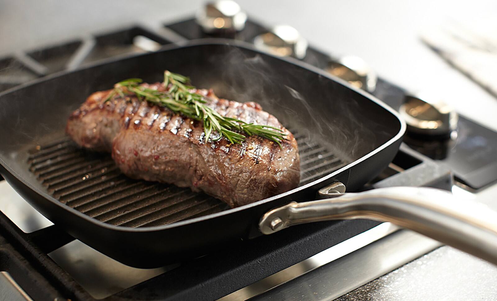Alt View 2. Scanpan - Pro IQ 10.5 Inch Square Grill Pan - Black.