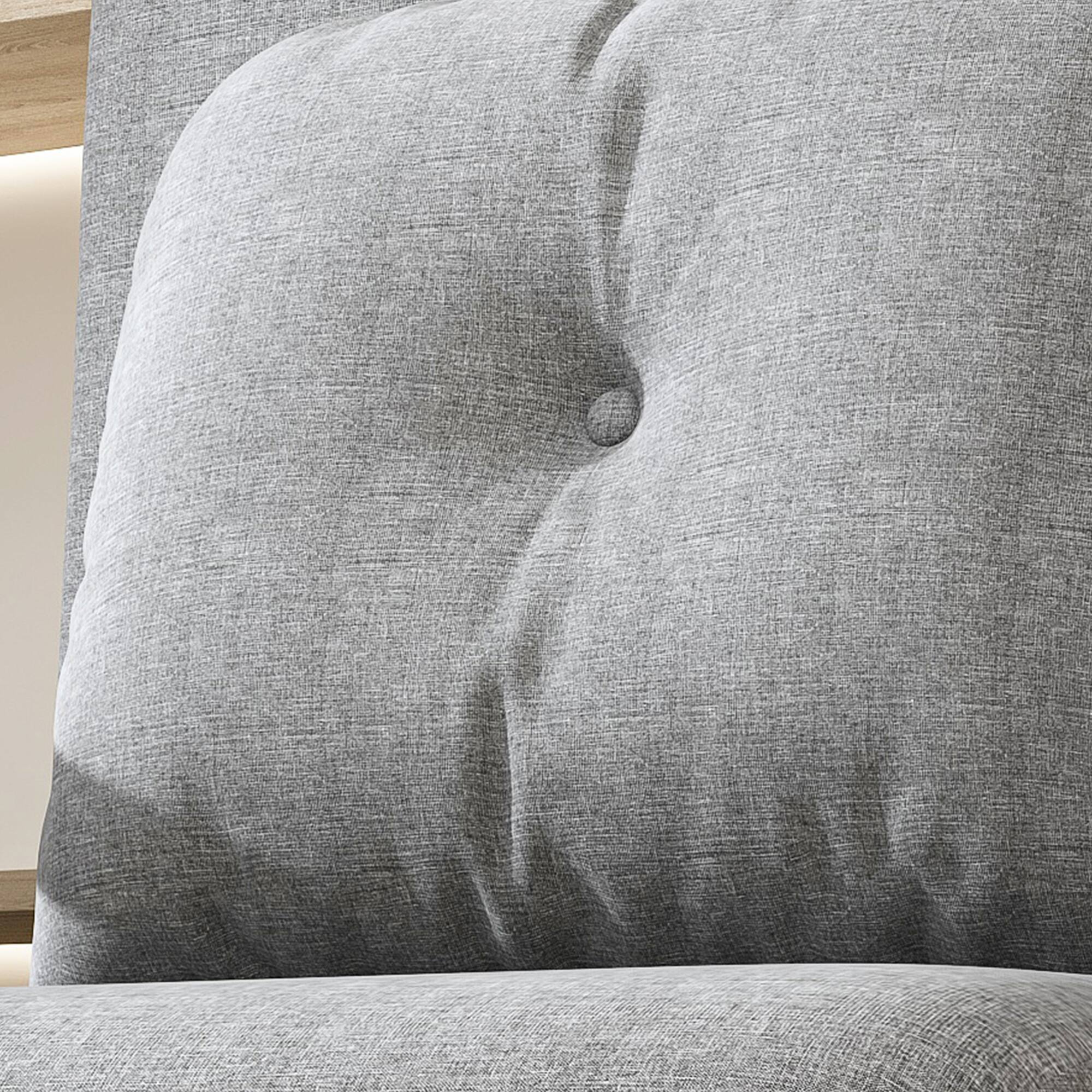 Alt View 1. GOODSILO - Convertible Sofa Bed with Adjustable Backrest and Storage - Space-Saving Sleeper Solution for Compact Living Spaces - Grey.