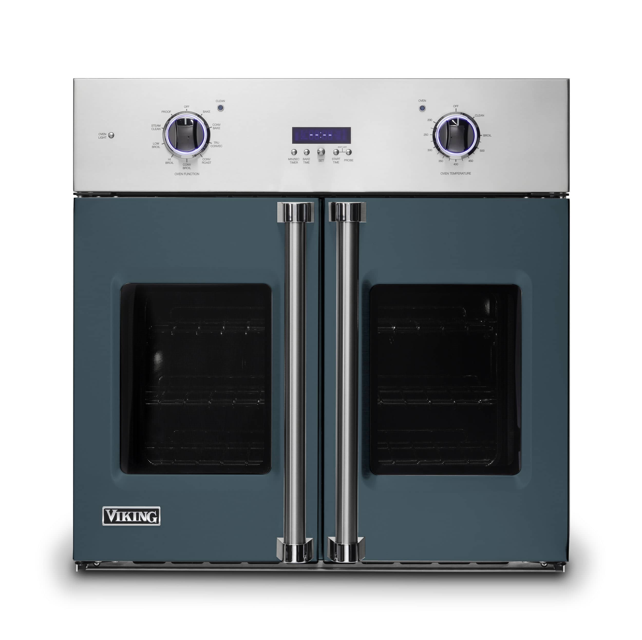 Front. Viking - 30" 7 Series French Door Single Built-In Electric Thermal Convection Oven-Squall - Squall.