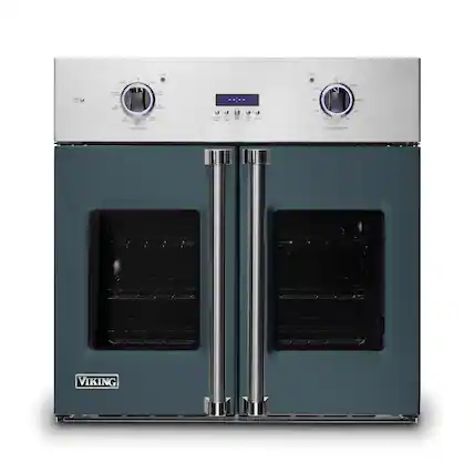 Front. Viking - 30" 7 Series French Door Single Built-In Electric Thermal Convection Oven-Squall - Squall.