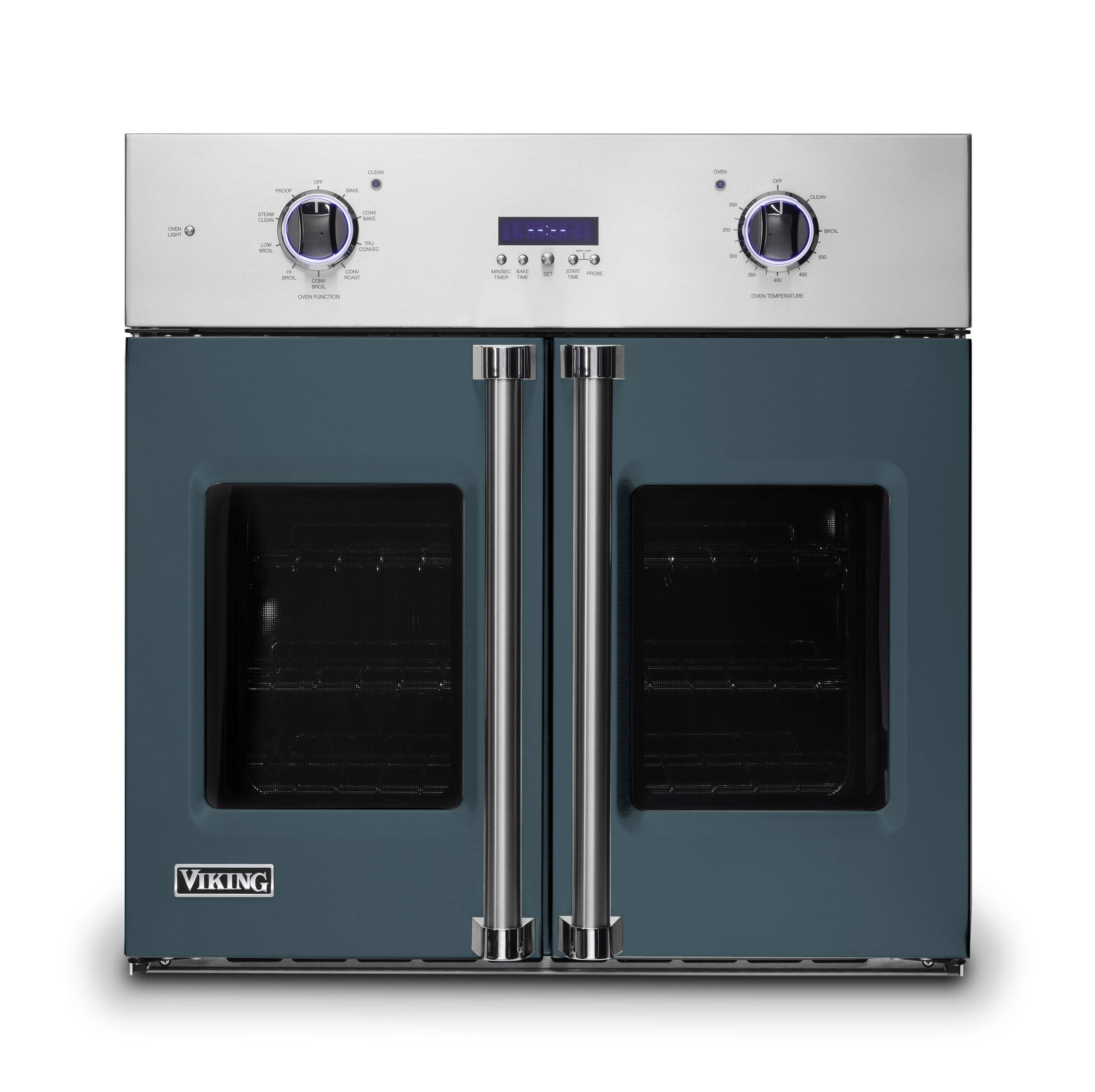 Viking - 30" 7 Series French Door Single Built-In Electric Thermal Convection Oven - Squall
